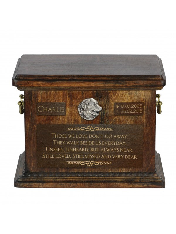 Handgjord Leonberger-urna björk