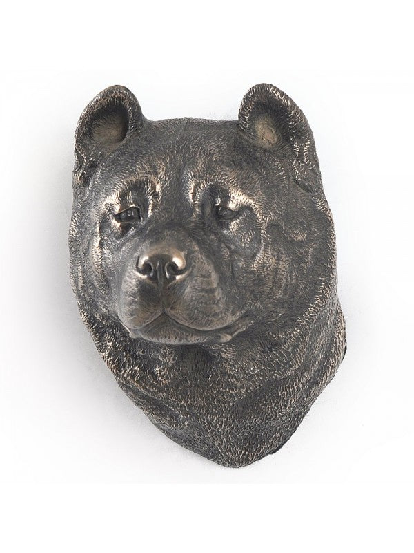 Akita inu-figurin brons