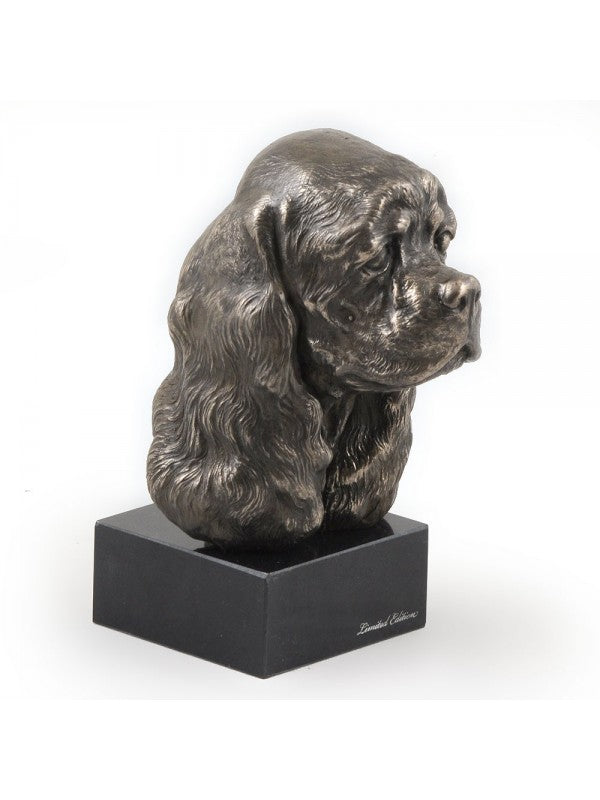 Amerikansk cocker spaniel-figurin brons