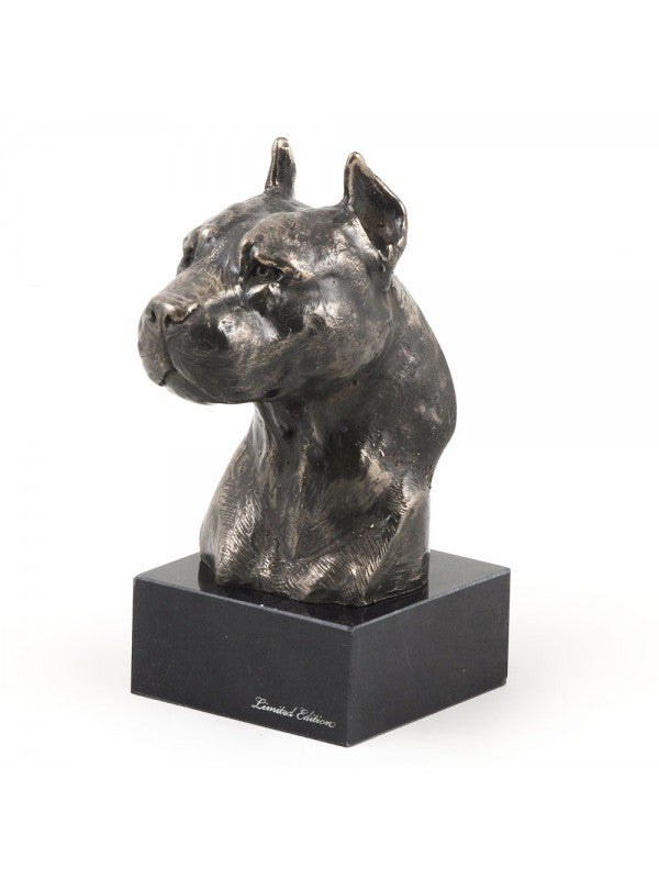 American staffordshire terrier-figurin brons