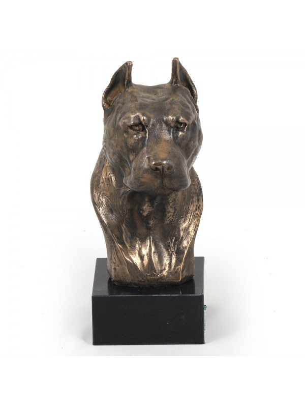 Amstaff-figurin brons vänlig