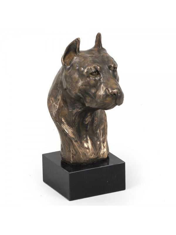 American staffordshire terrier-figurin brons