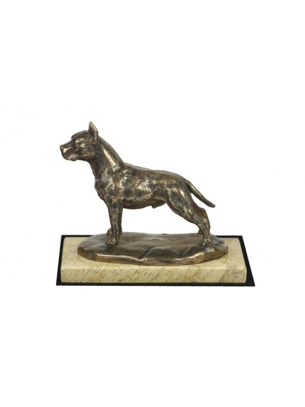 American Staffordshire Terrier-statyett brons