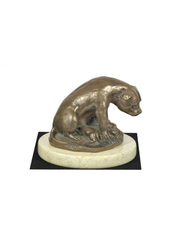 American staffordshire terrier-statyett brons