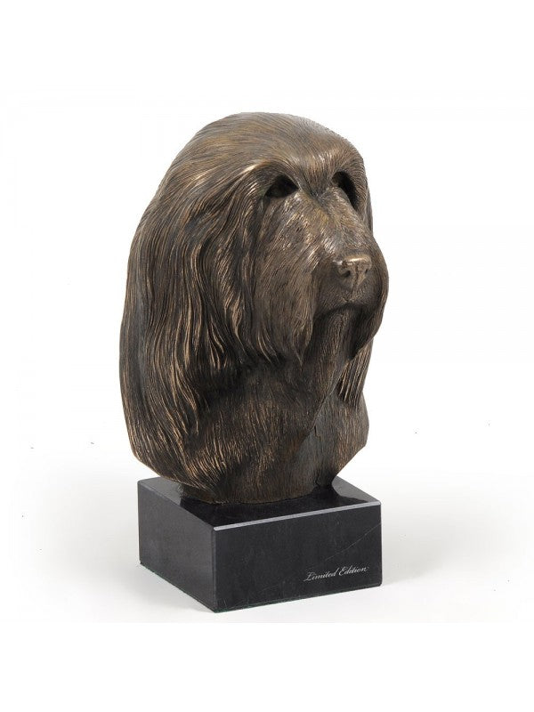 Bearded collie-figurin brons