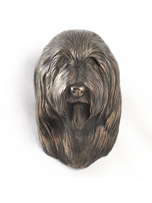 Bearded Collie-figurin brons