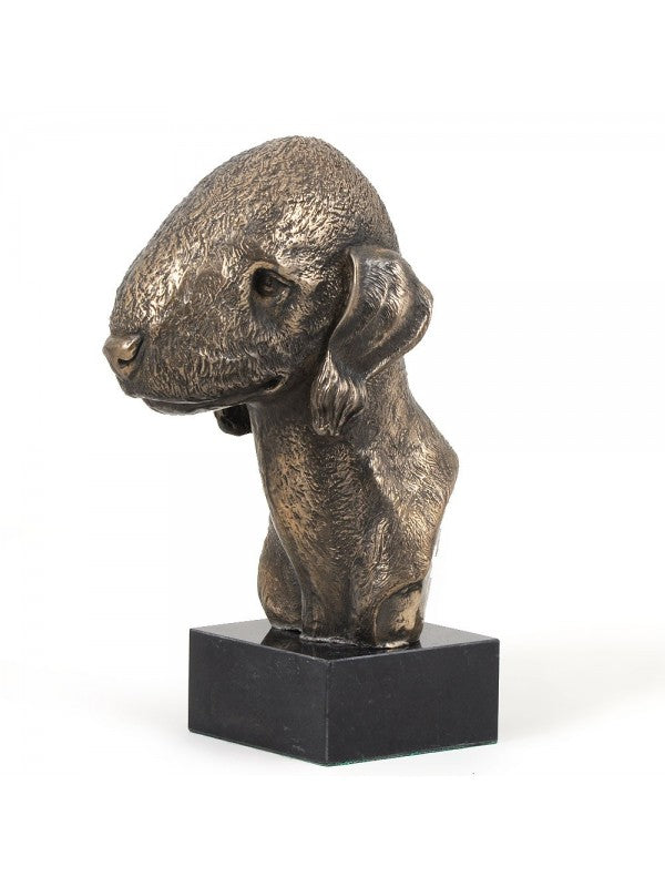 Bedlingtonterrier-figurin brons