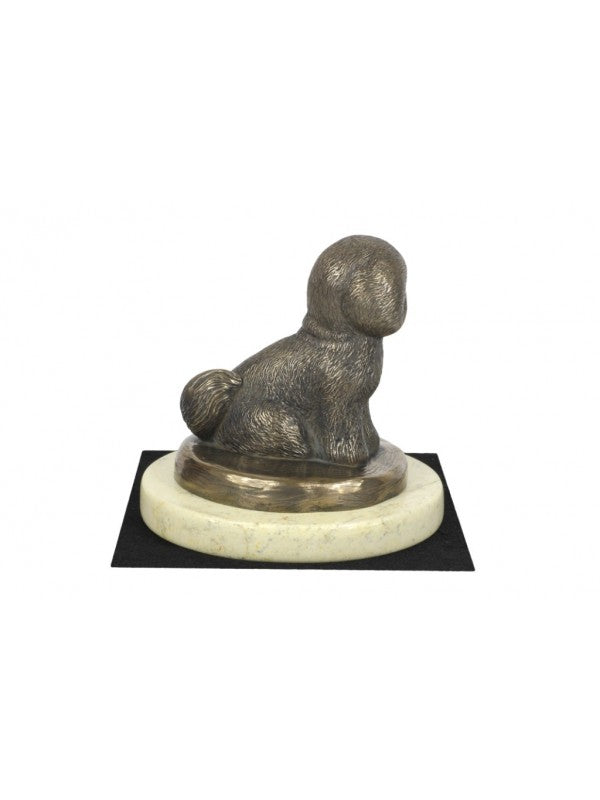 Bichon frisé-statyett brons