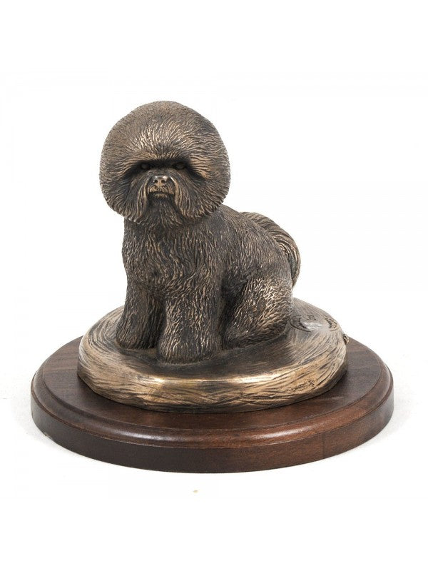 Bichon frisé-statyett brons