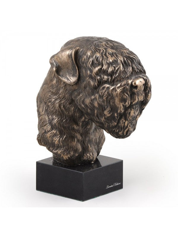 Rysk svart terrier-figurin brons