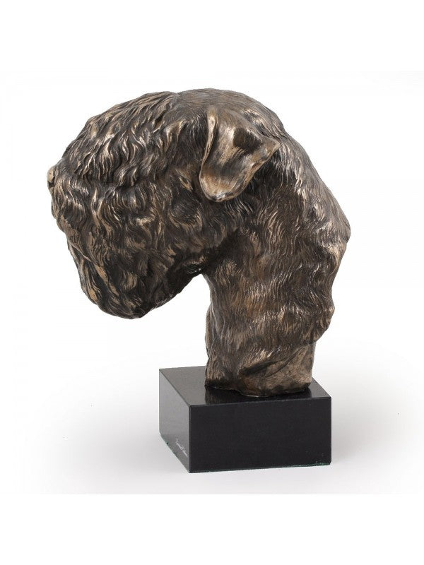 Rysk svart terrier-figurin brons