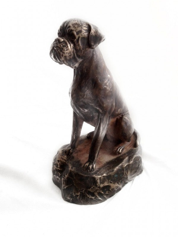 Boxer-statyett brons