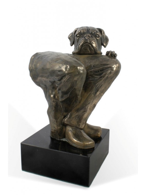 Boxer-statyett brons