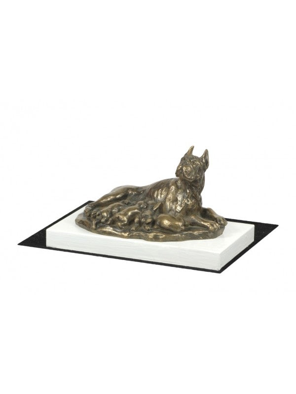 Boxer-statyett brons