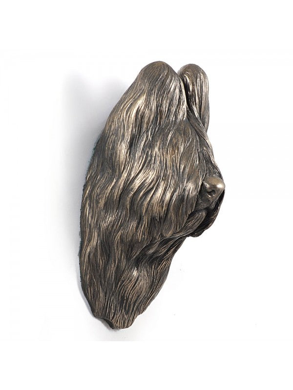 Briard-figurin brons