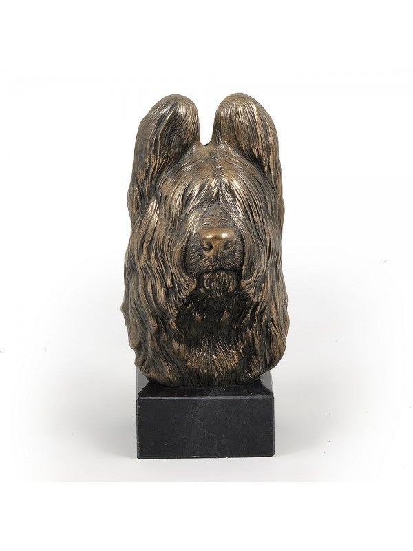 Briard-figurin brons
