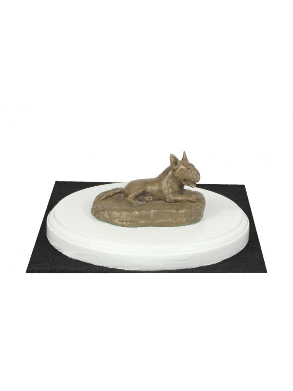 Bullterrier-statyett brons