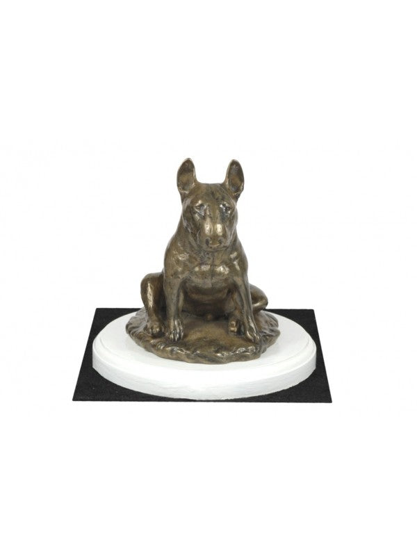 Bullterrier-statyett brons
