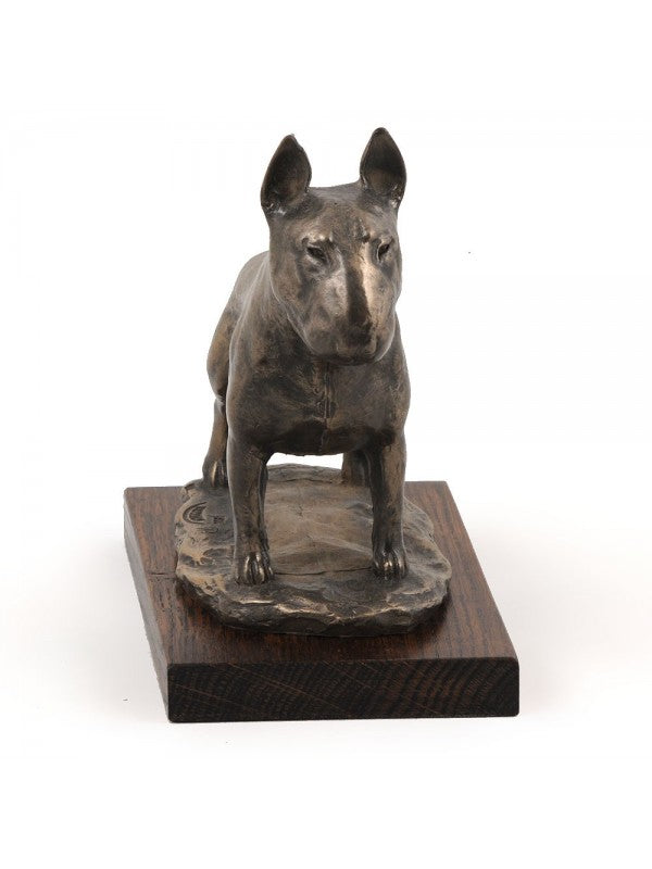 Bullterrier-statyett brons