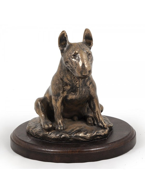 Bullterrier-statyett brons