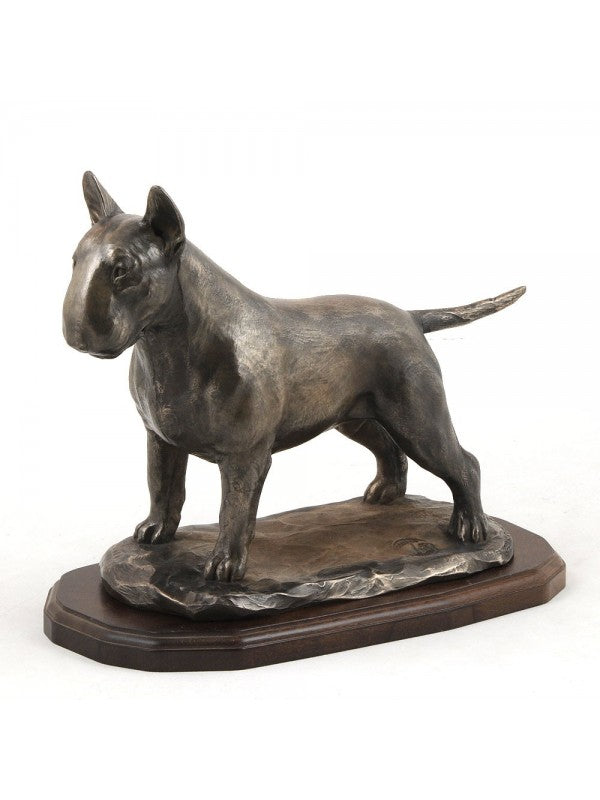 Bullterrier-statyett brons