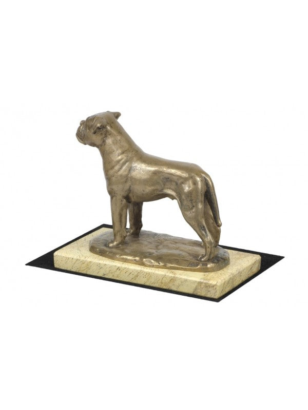 Bullmastiff-statyett brons
