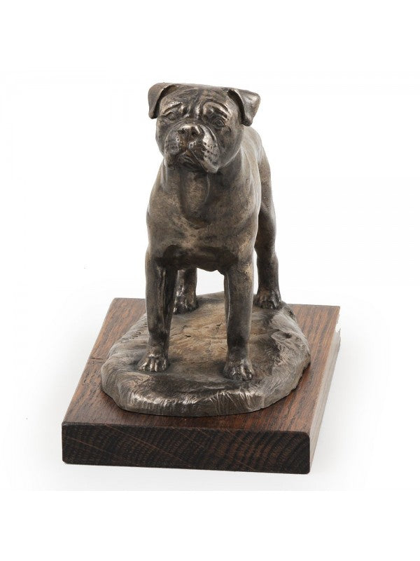 Bullmastiff-statyett brons