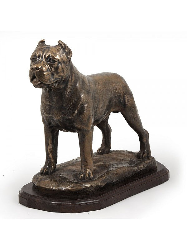 Cane corso-statyett brons