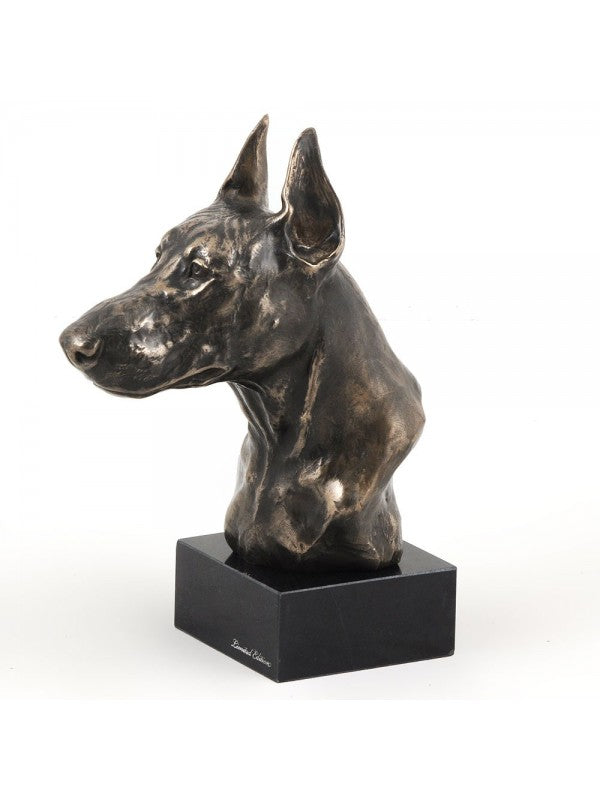 Dobermann pincher-figurin brons