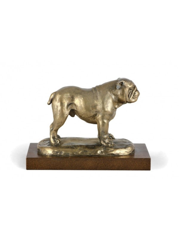 Engelsk bulldogg-statyett brons