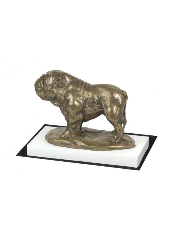Engelsk bulldogg-statyett brons