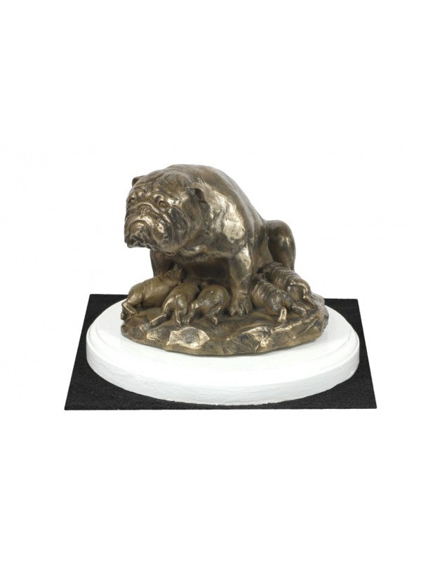 Engelsk bulldogg-statyett brons