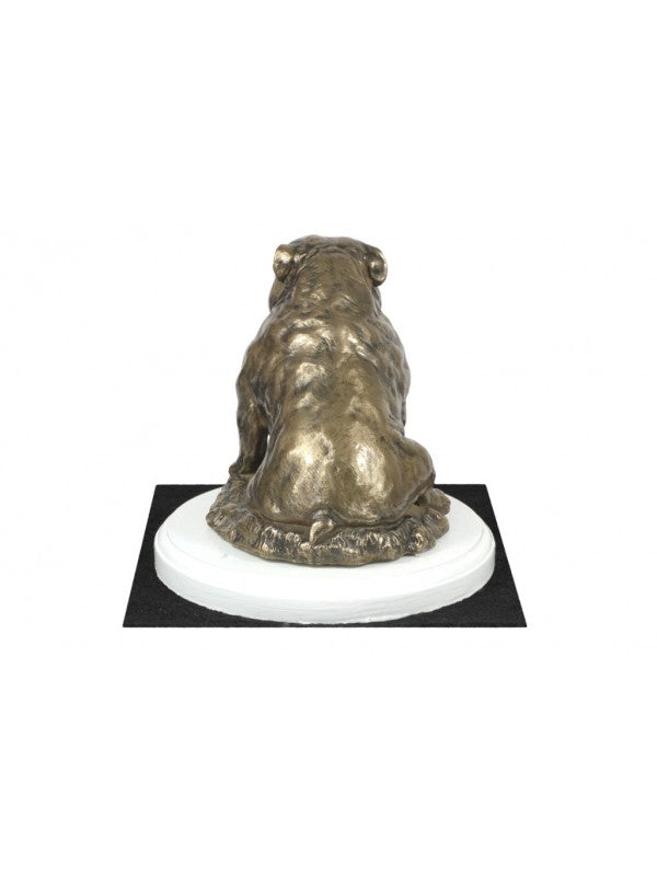 Engelsk bulldogg-statyett brons