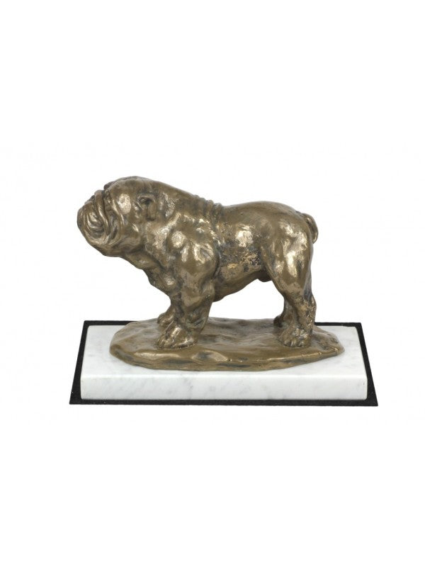 Engelsk bulldogg-statyett brons
