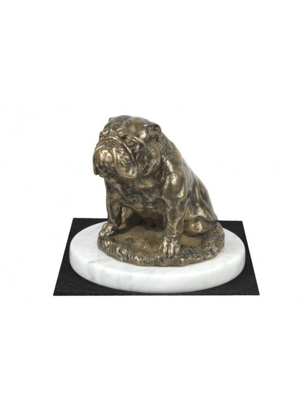 Engelsk bulldogg-statyett brons