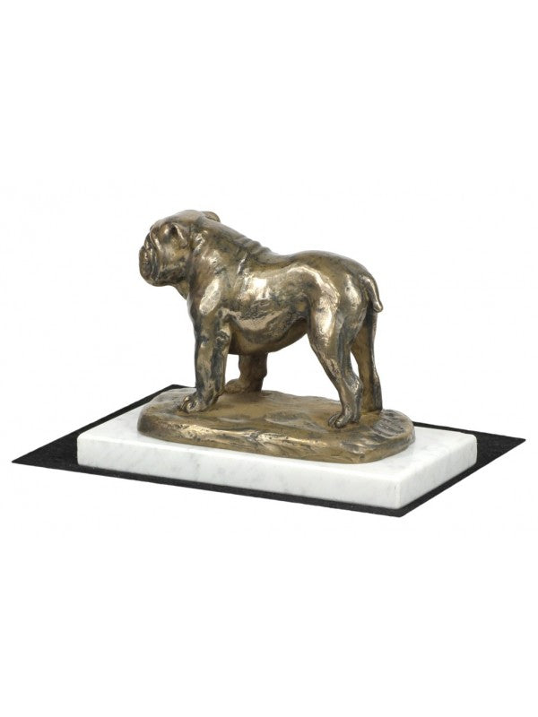 Engelsk bulldogg-statyett brons
