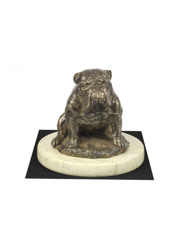 Engelsk bulldogg-statyett brons