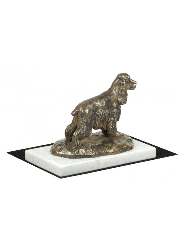 Engelsk cocker spaniel-statyett brons