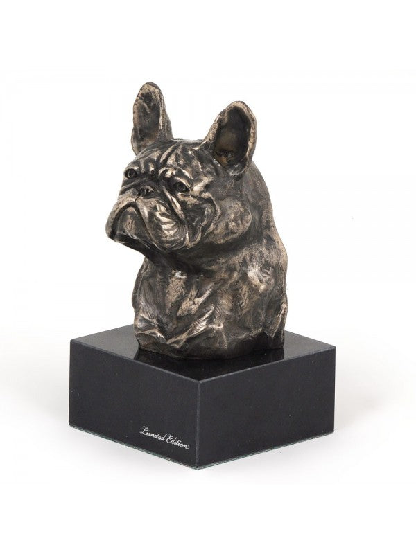Fransk bulldogg-figurin brons