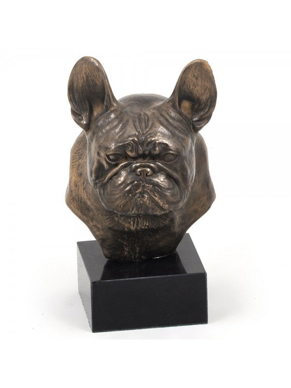 Fransk bulldogg-figurin brons