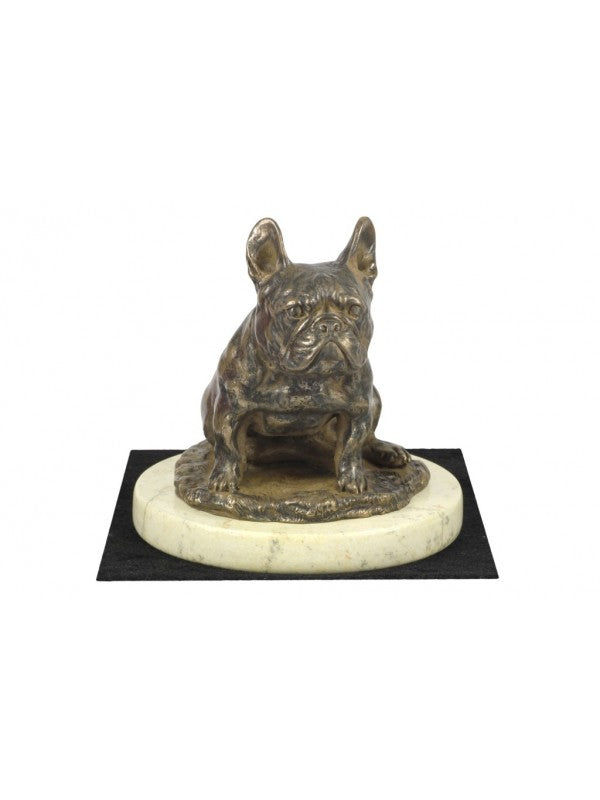 Fransk Bulldogg-statyett brons