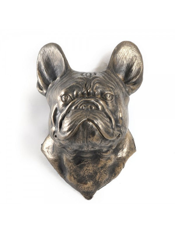 Fransk bulldogg-figurin brons