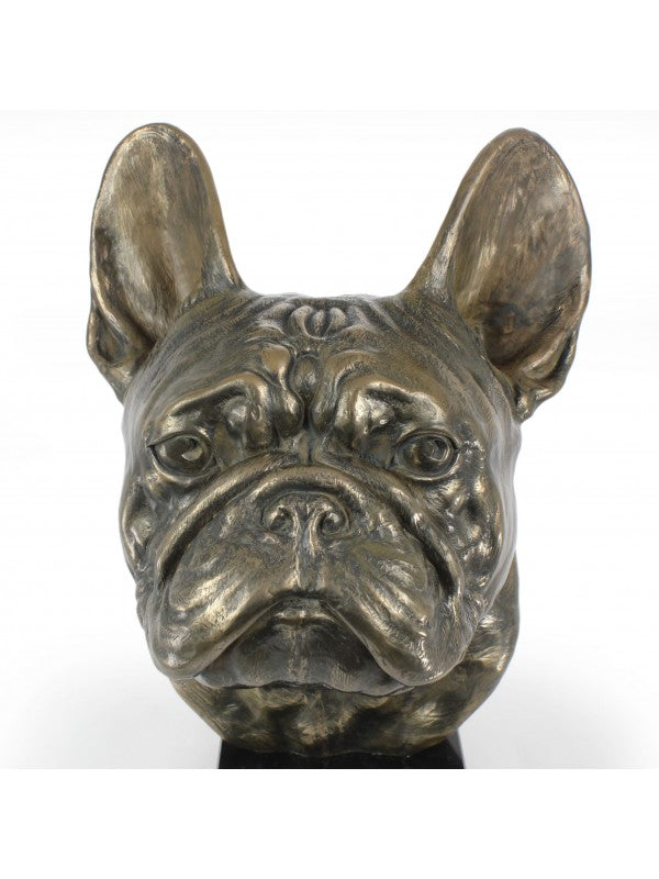 Fransk bulldogg-figurin brons