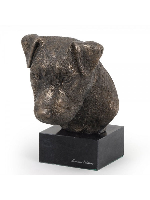 Jack russell terrier-figurin brons