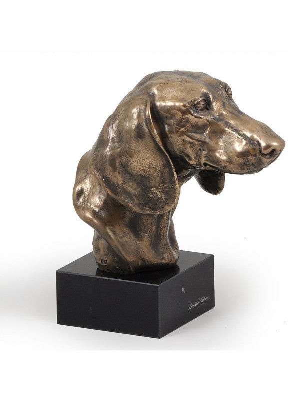 Trådhårig tax-figurin brons