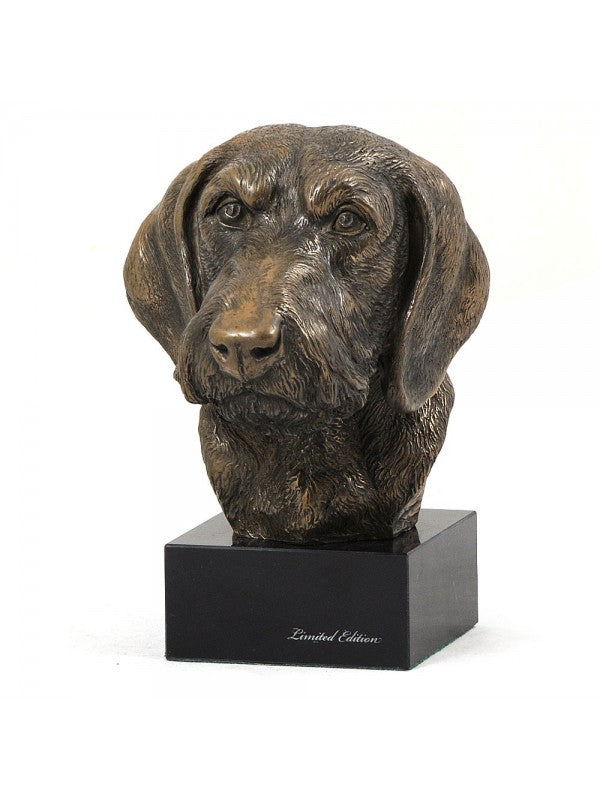 Trådhårig tax-figurin brons