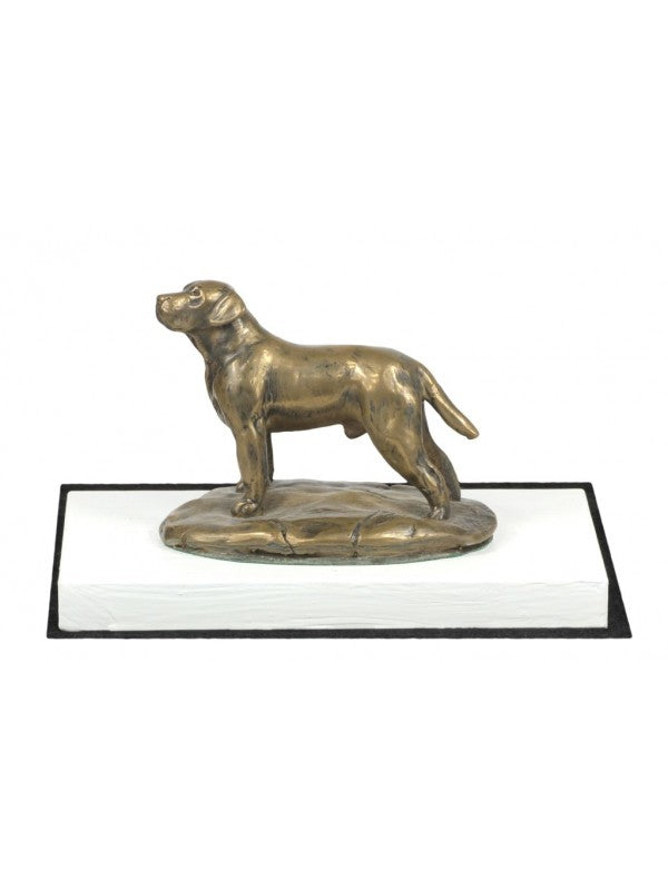 Labrador retriever-statyett brons