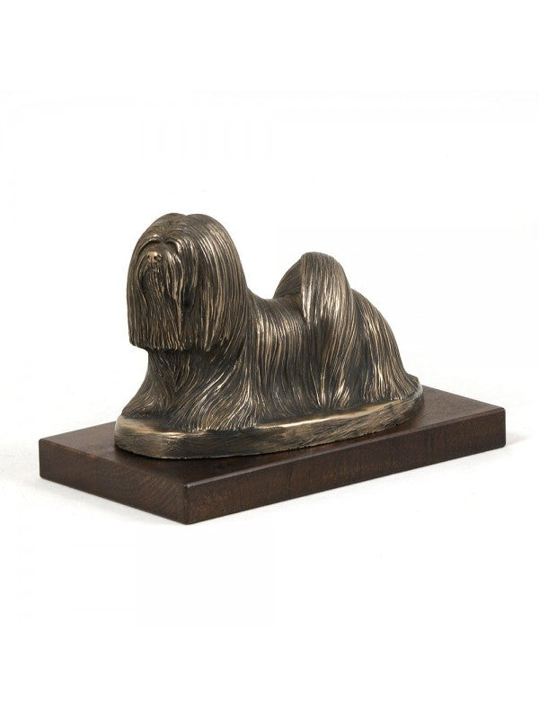 Lhasa apso-statyett brons