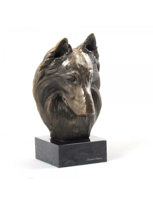 Belgisk vallhund Malinois-figurin brons