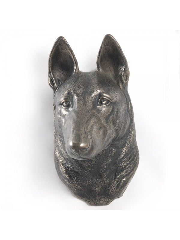 Belgisk vallhund malinois-figurin brons